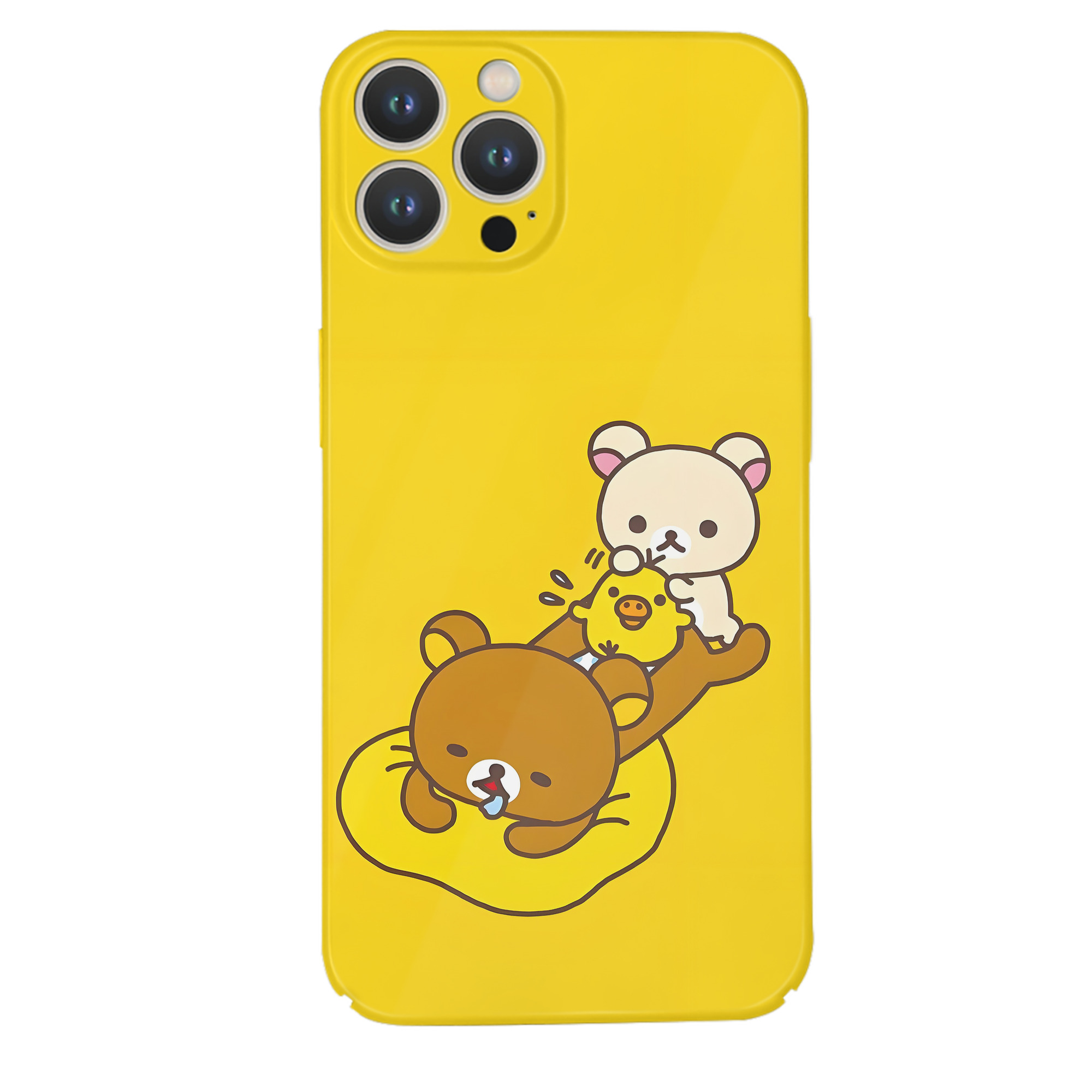（画像用） リラックマ リラックマ キイロイトリ Rilakkuma Korilakkuma Kiiroitori 【iPhone 14シリーズ対応】ハードケース